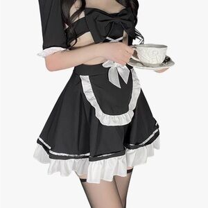 Sexy Maid Dress French Maid Lingerie Set for Womens One Size